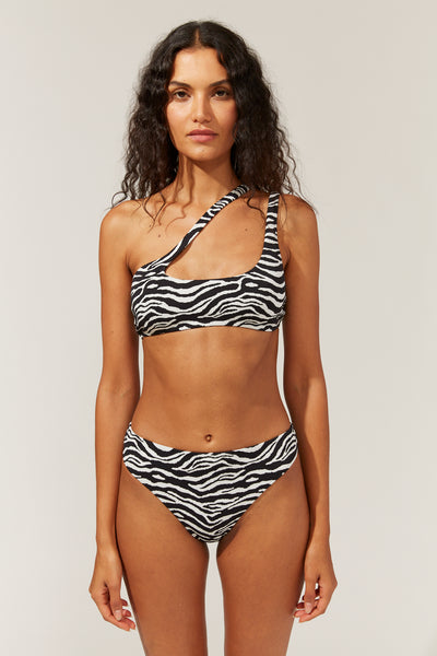 Brody Bikini Top - Zebra