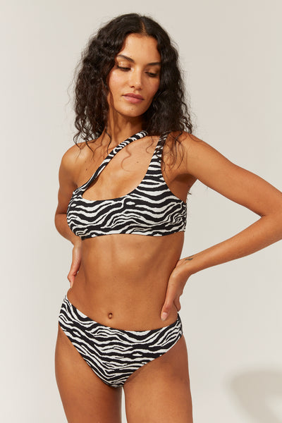 Brody Bikini Top - Zebra