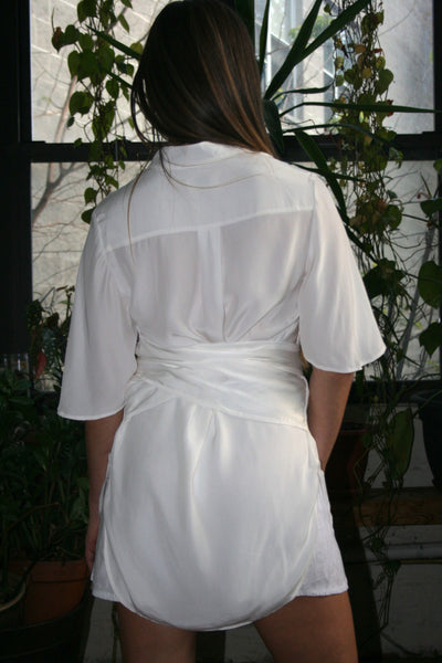 Margeaux Tie Shirt - Ivory