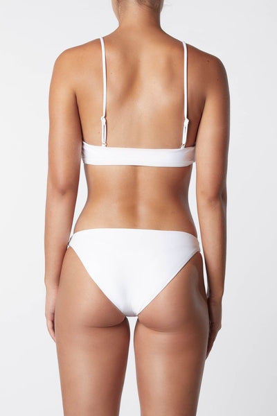 Crop Bikini Top - White