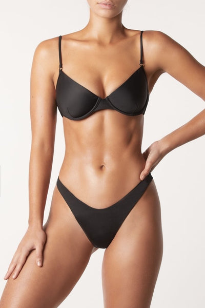 Underwire Bikini Top - Black
