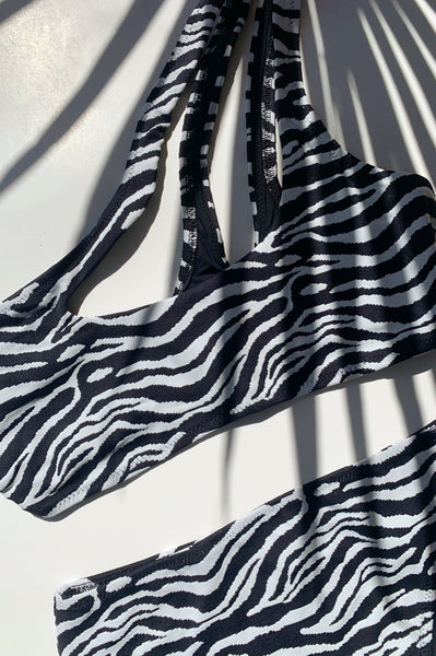 Brody Bikini Top - Zebra