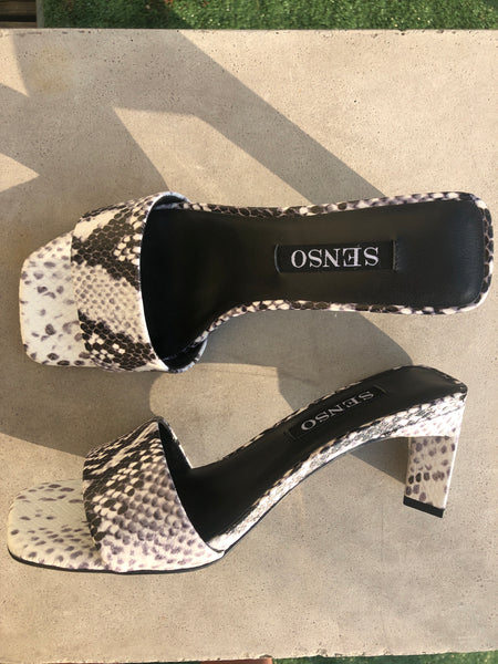 Maisy II  Slip on Sandal - Ice Snake Print
