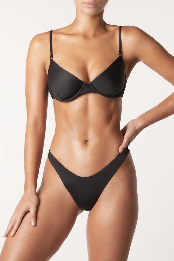 Underwire Bikini Top - Black – Baiae